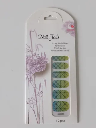 Nail Foils Decoración Uñas Brillantes 12pz