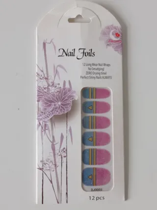 Nail Foils Decoración Uñas Brillantes 12pz