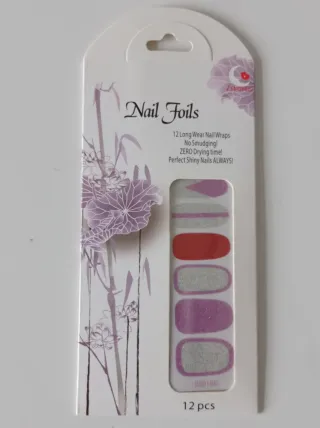 Nail Foils Decoración Uñas Brillantes 12pz