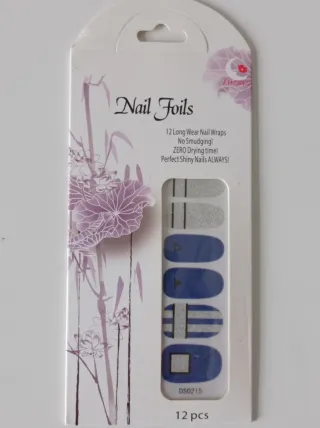 Nail Foils Decoración Uñas Brillantes 12pz
