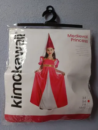 Disfraz Princesa Medieval Rosa