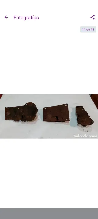 Lote 3 cerraduras siglo XVIII