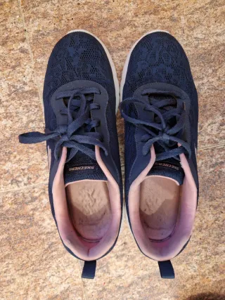 Zapatillas Skechers Azul y Rosa