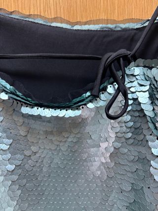 Top lentejuelas Mango