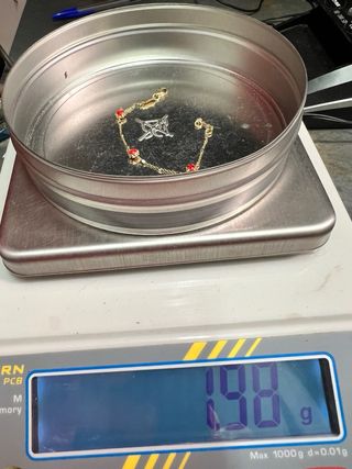 Pulsera de oro con mariquitas