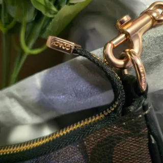 Bolso Coach Teri Signature Marrón Dorado