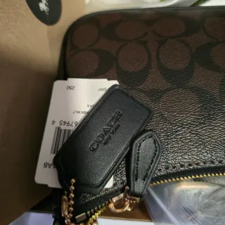 Bolso Coach Teri Signature Marrón Dorado