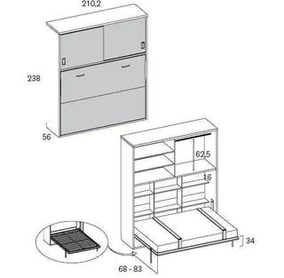 CAMA ABATIBLE MATRIMONIO RMB