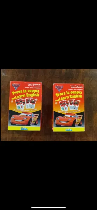 Carte Cars Trova la Coppia & Learn English