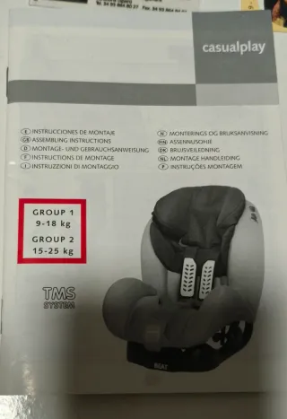 SILLA COCHE GRUPO 1 Y 2 PLAYXTREM