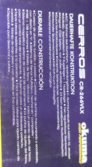 Carrete Casting Okuma Cerros