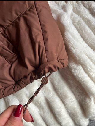 Abrigo Hollister Marrón Talla XS