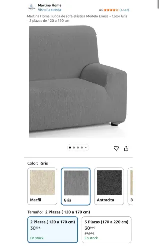 Funda Sofá 2 Plazas Elástica NUEVA!