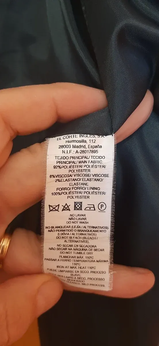 Abrigo verde El Corte Inglés