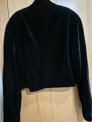 Americana terciopelo negra