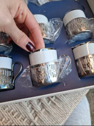 Juego de tazas de café vintage