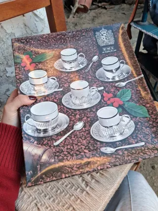 Juego de tazas de café vintage