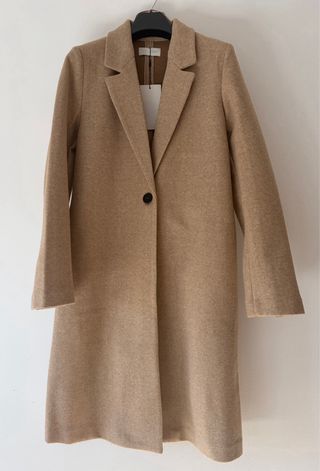 Abrigo largo Zara beige NUEVO