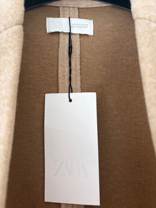 Abrigo largo Zara beige NUEVO
