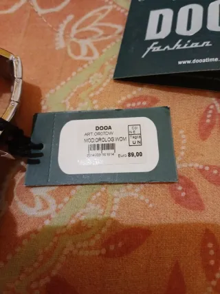 Orologio DOOA Argento Donna Nuovo