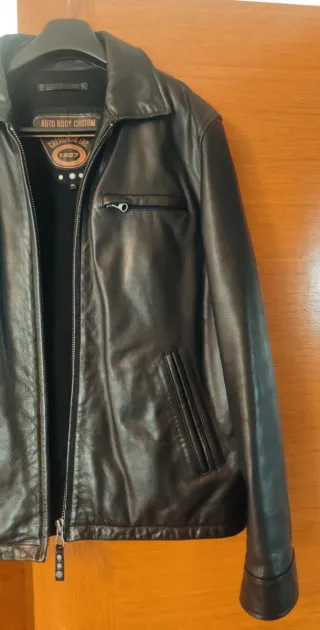 Cazadora Piel Chevignon Negra