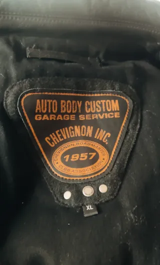 Cazadora Piel Chevignon Negra