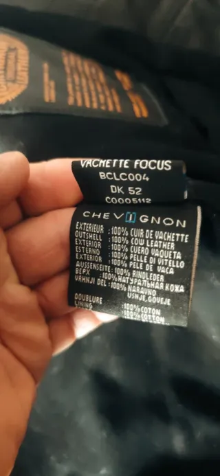 Cazadora Piel Chevignon Negra