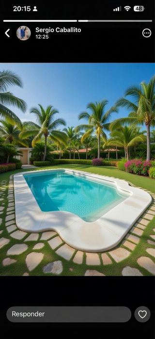 Piscina de poliéster - Antes de subida de precios