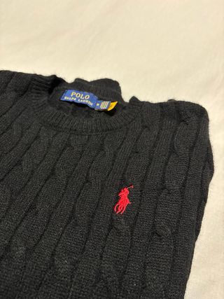 Jersey Polo Ralph Lauren Cable Knit Talla M