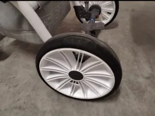 Carro bebé 2 piezas gris y verde