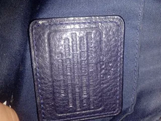 Bolso Coach Piel Azul Marino