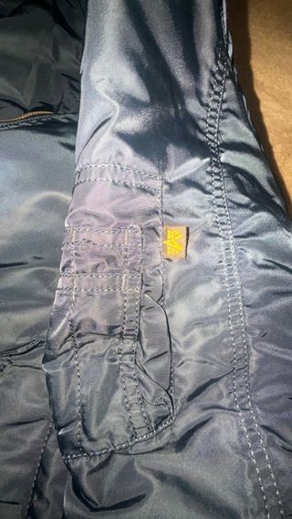 Parka Bomber Alpha Industries Azul Oscuro Talla M