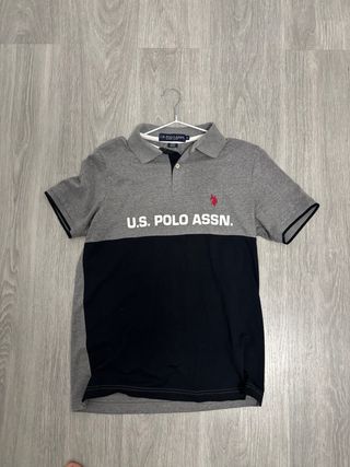 Polo U.S. Polo Assn. Gris y Negro
