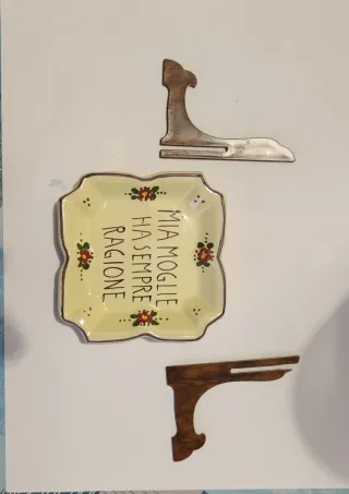 Piattino Maiolica, Mia Moglie Ha Sempre Ragione