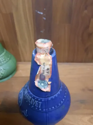 2 Bottiglie  Ceramica Vintage