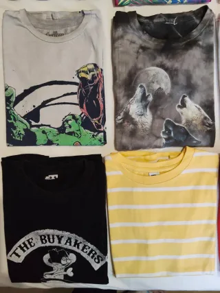 Lote 9 Camisetas Manga Corta Talla 10/12