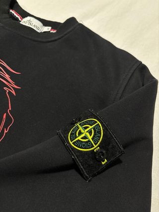 Sudadera Stone Island Negra Dragon