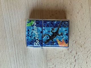 Zippo con geco Barcelona