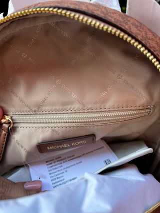 Zaino Michael Kors Beige/Marrone Nuovo