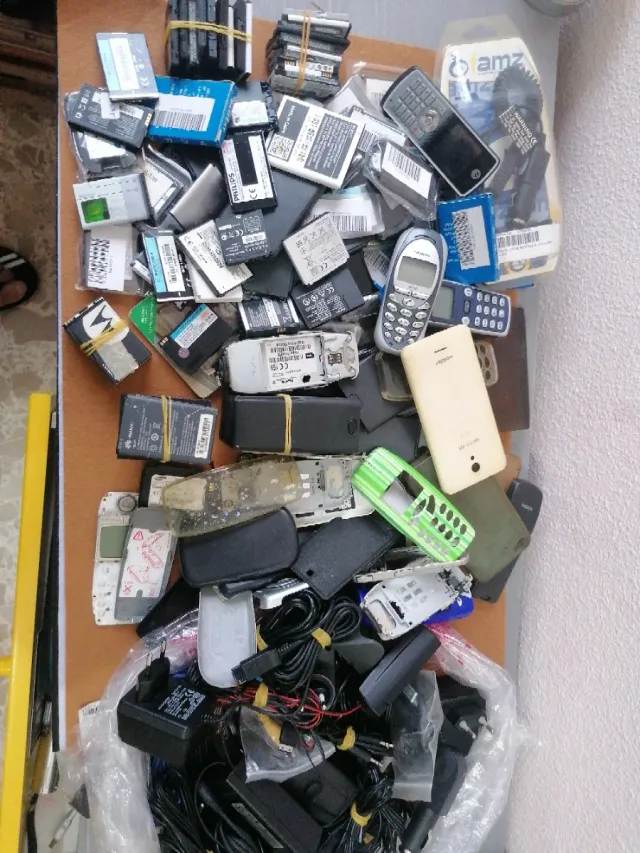 Lote piezas móviles antiguos