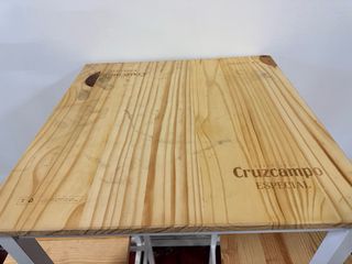 Mesa alta bar madera y metal