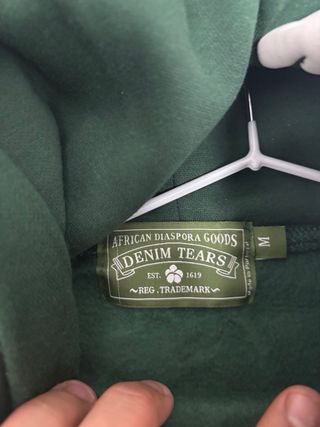 Sudadera Verde Denim Tears