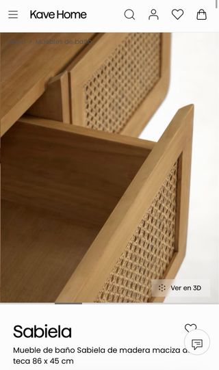 Mueble de baño Kave Home Sabiela