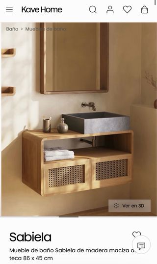 Mueble de baño Kave Home Sabiela