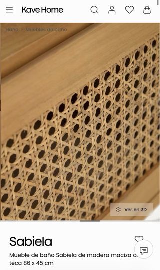 Mueble de baño Kave Home Sabiela