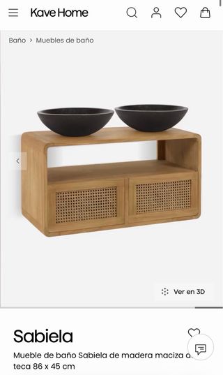 Mueble de baño Kave Home Sabiela