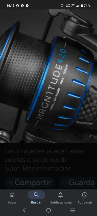 Caña  inglesa Okuma 3,90.. y carrete preston.