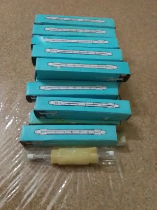 20 Lámparas Halógenas Lineal R7s Logaluz 500W