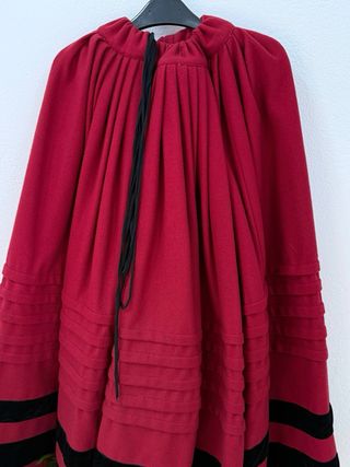 Traje de baile gallego mujer granate