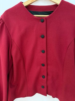 Traje de baile gallego mujer granate